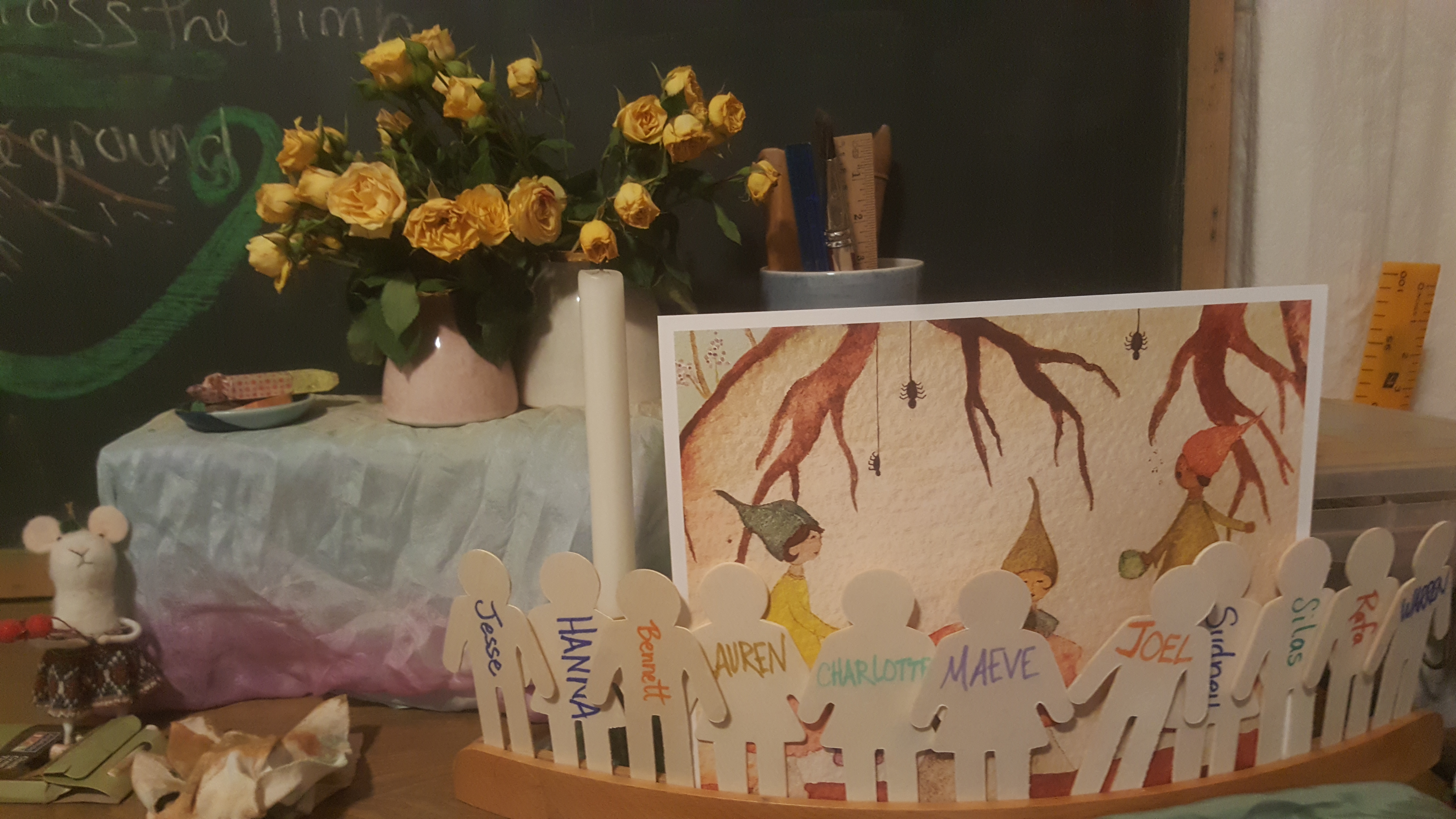 Rose ceremony thematic artwork